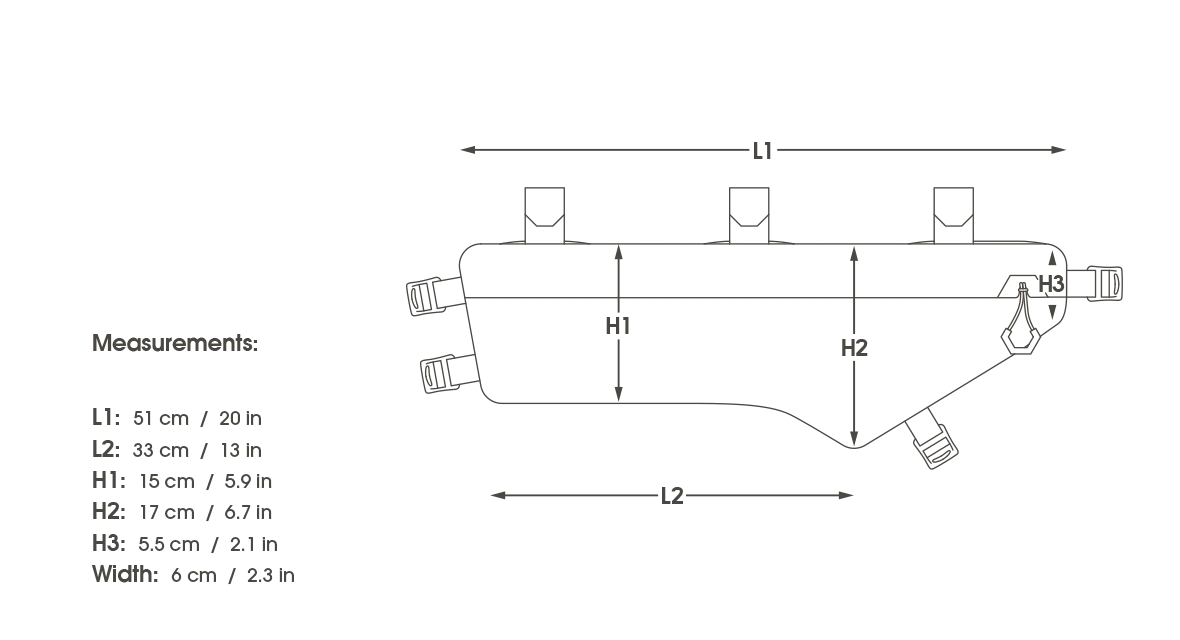 APIDURA Sacoche De Cadre Expedition Compact Frame (3L à 5.3 L) – Image 10