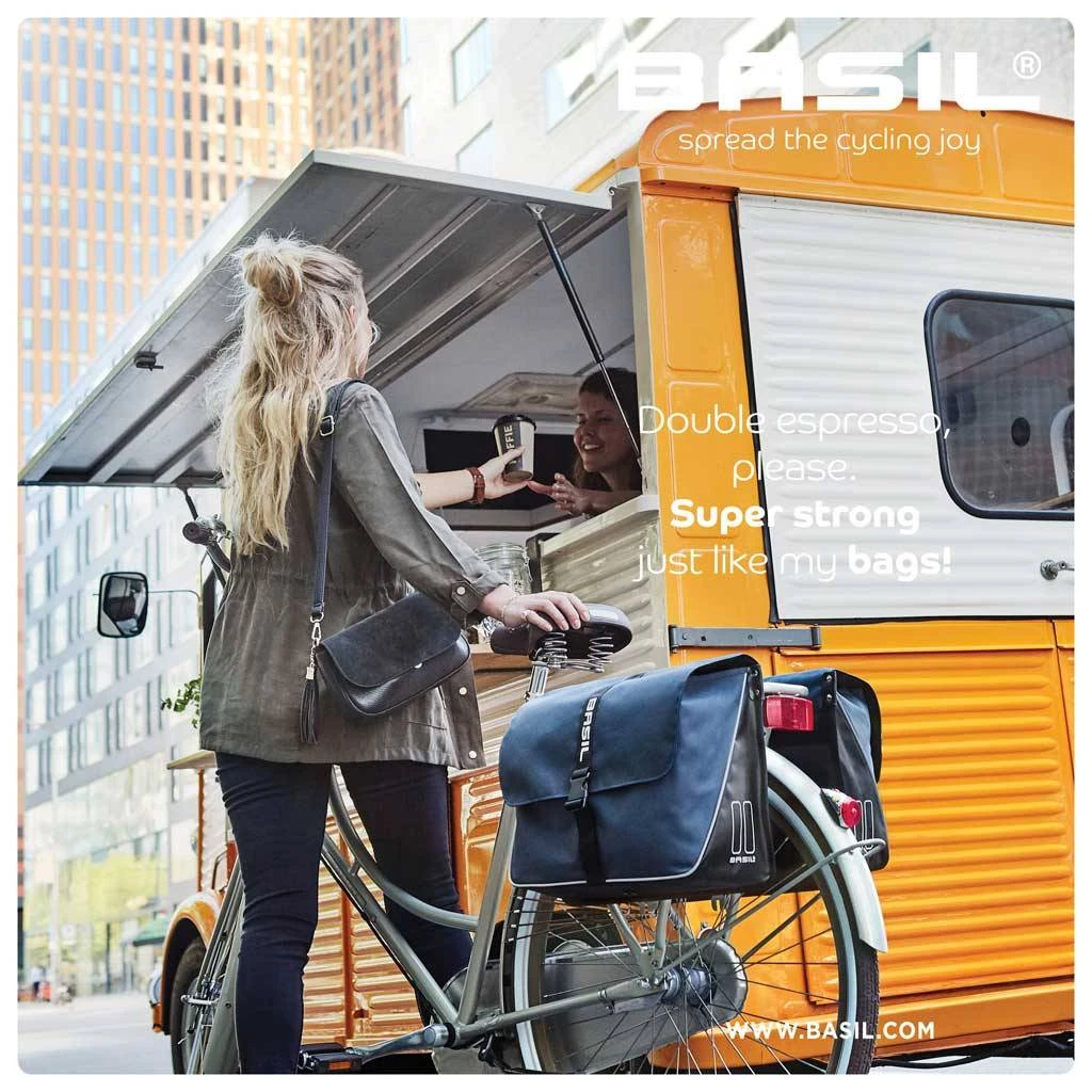 Sacoches Basil Bleues Imperméable 35l – Image 6