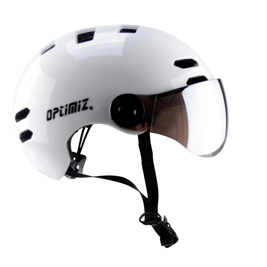 Casque Vélo Urbain à Visière (écran Fumé) 0380 Optimiz – Image 6