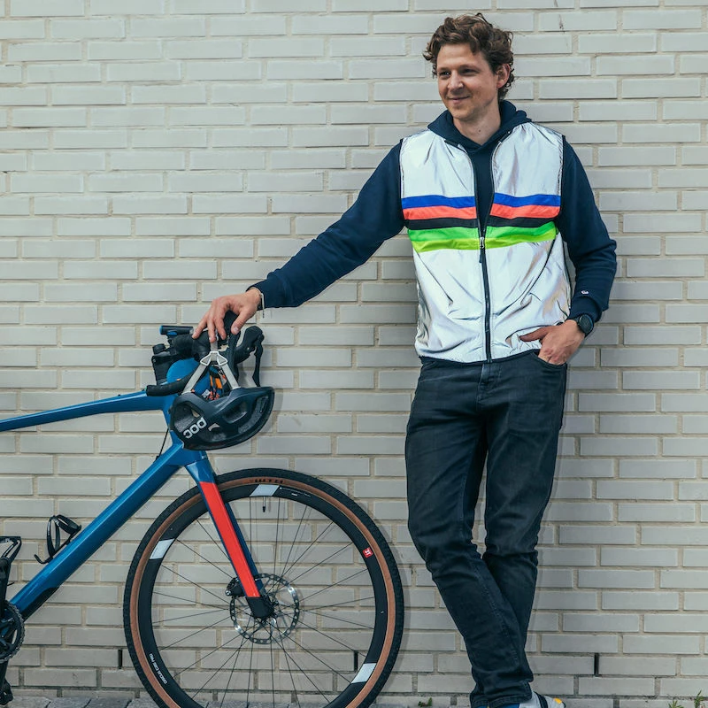 Gilet Réfléchissant Vélo Go Fluo Darkchamp – Image 3