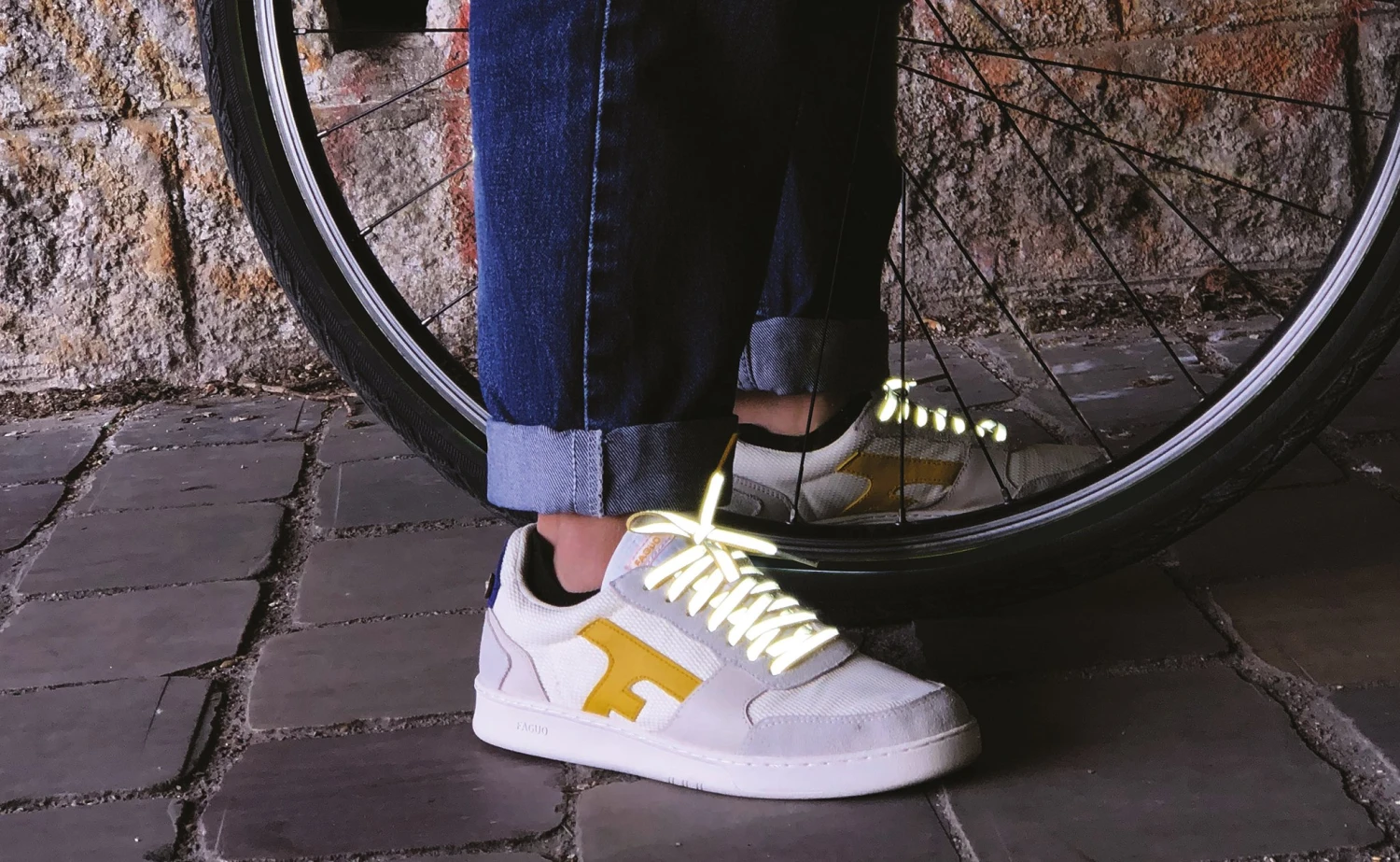 Lacets Réfléchissants Jaunes – Image 2